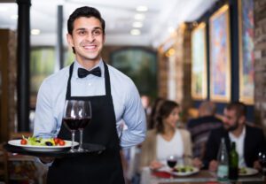 A waiter in France